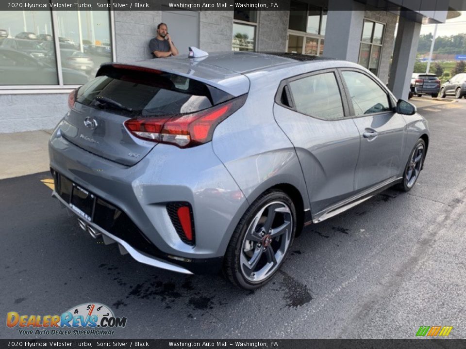 2020 Hyundai Veloster Turbo Sonic Silver / Black Photo #4