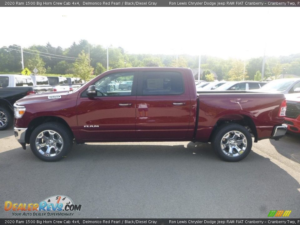 2020 Ram 1500 Big Horn Crew Cab 4x4 Delmonico Red Pearl / Black/Diesel Gray Photo #2