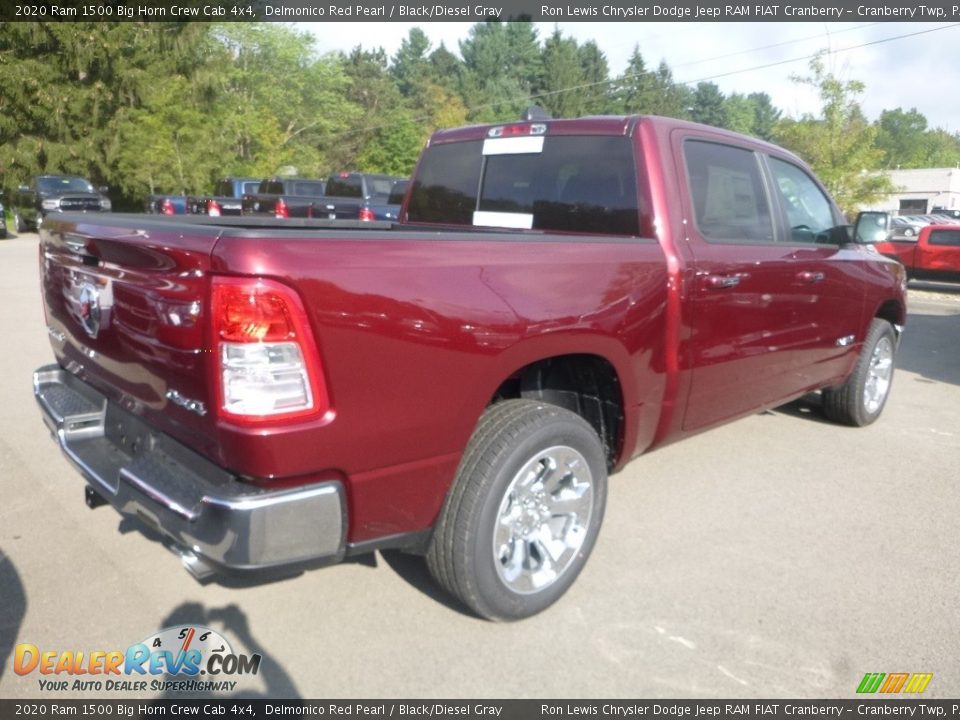 2020 Ram 1500 Big Horn Crew Cab 4x4 Delmonico Red Pearl / Black/Diesel Gray Photo #4