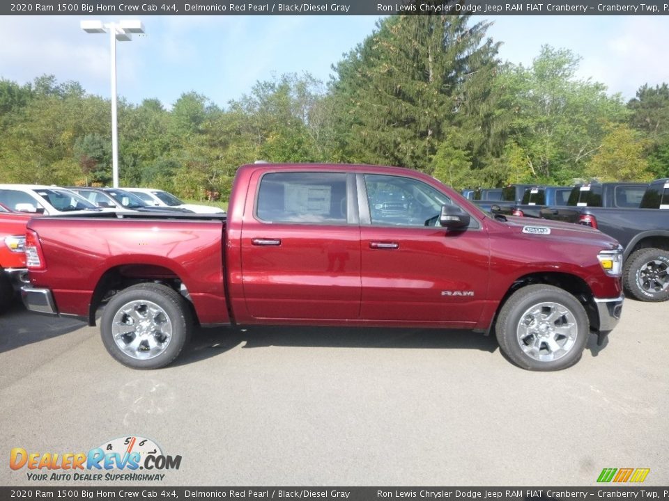 2020 Ram 1500 Big Horn Crew Cab 4x4 Delmonico Red Pearl / Black/Diesel Gray Photo #5