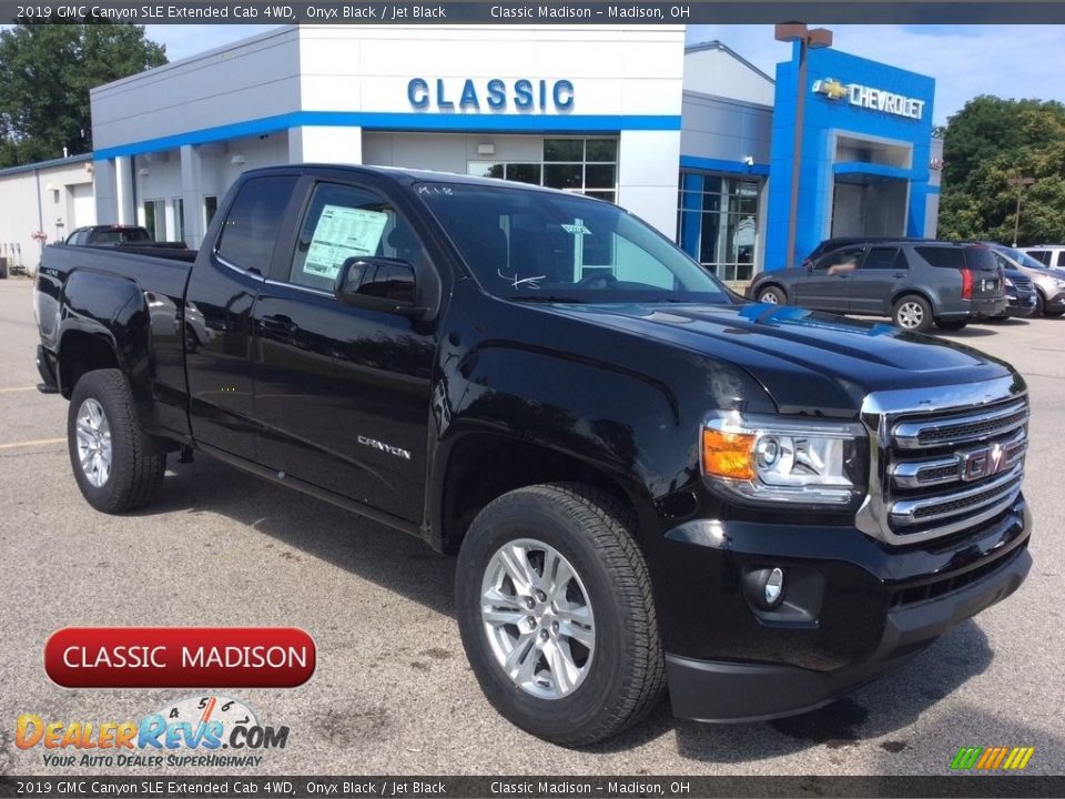 2019 GMC Canyon SLE Extended Cab 4WD Onyx Black / Jet Black Photo #1