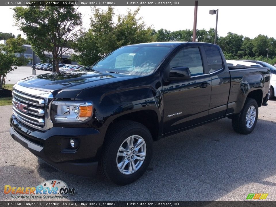 2019 GMC Canyon SLE Extended Cab 4WD Onyx Black / Jet Black Photo #5