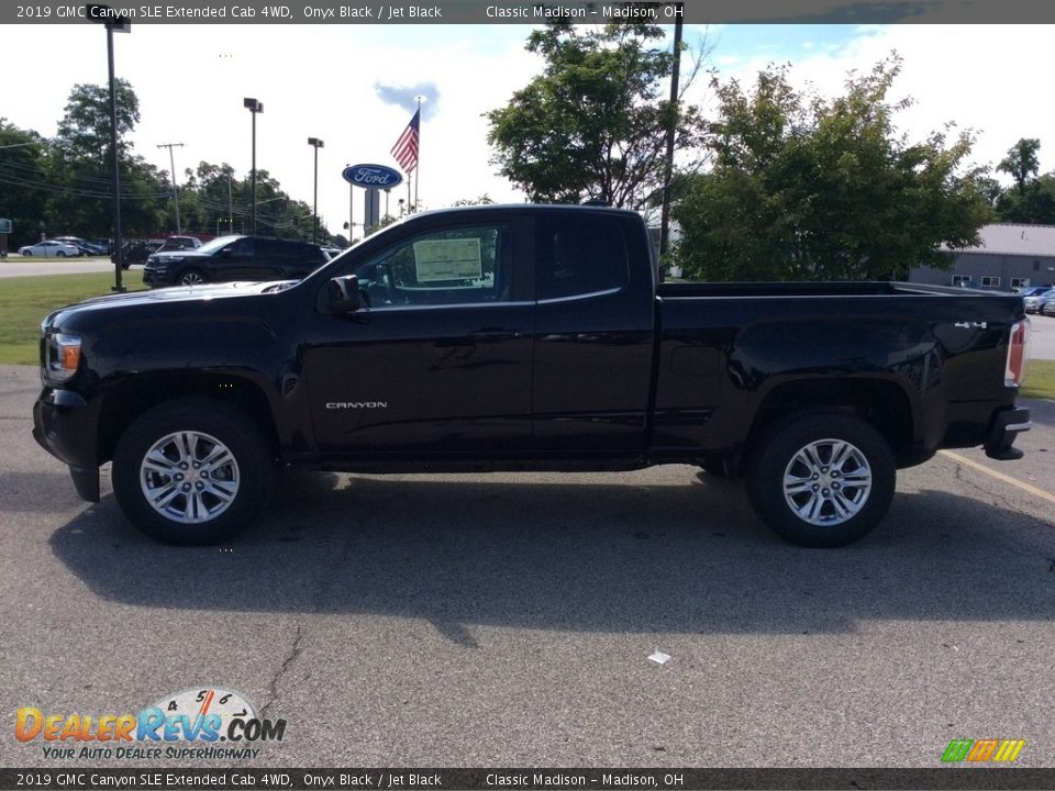 2019 GMC Canyon SLE Extended Cab 4WD Onyx Black / Jet Black Photo #6