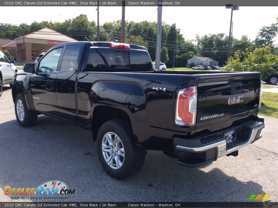 2019 GMC Canyon SLE Extended Cab 4WD Onyx Black / Jet Black Photo #7