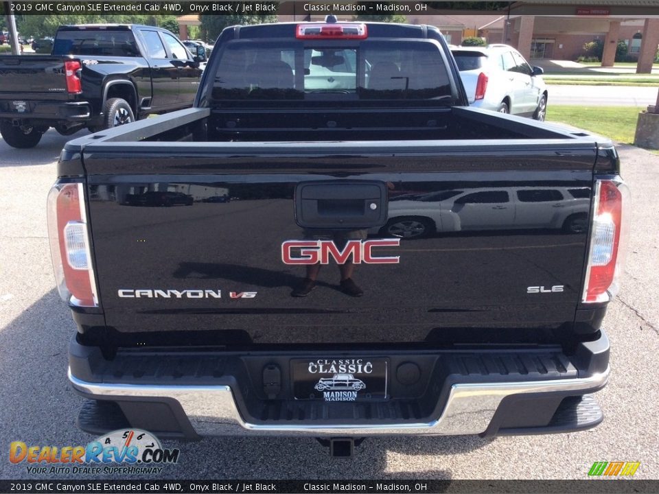 2019 GMC Canyon SLE Extended Cab 4WD Onyx Black / Jet Black Photo #8