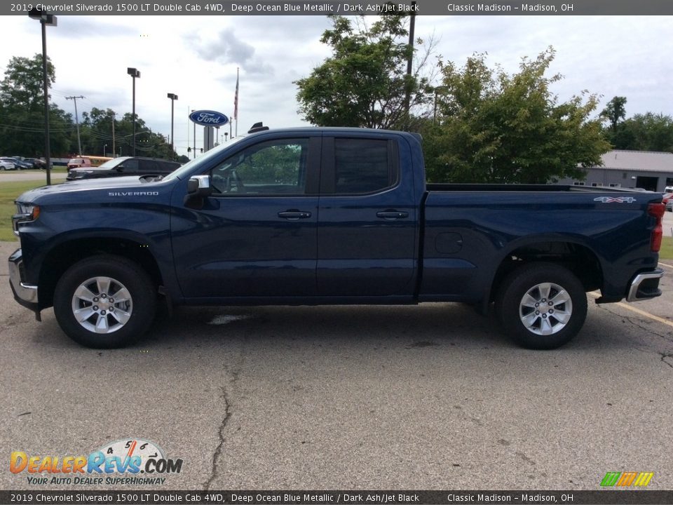 2019 Chevrolet Silverado 1500 LT Double Cab 4WD Deep Ocean Blue Metallic / Dark Ash/Jet Black Photo #6
