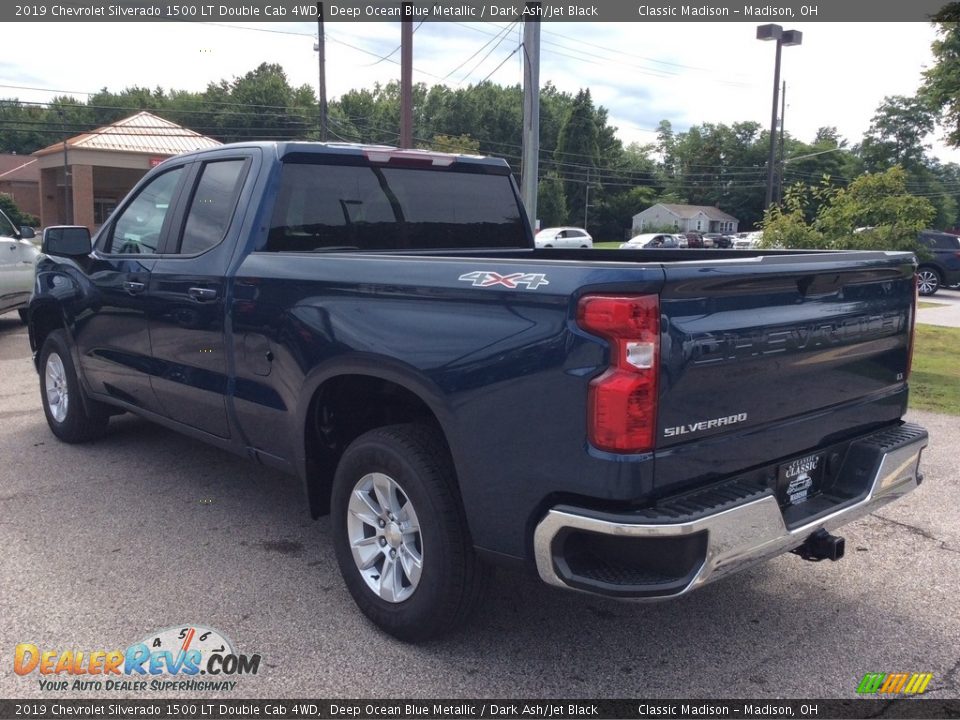 2019 Chevrolet Silverado 1500 LT Double Cab 4WD Deep Ocean Blue Metallic / Dark Ash/Jet Black Photo #7