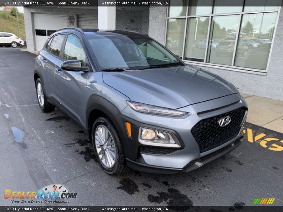 2020 Hyundai Kona SEL AWD Sonic Silver / Black Photo #2