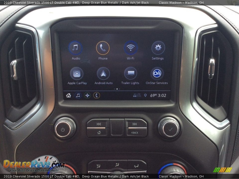 2019 Chevrolet Silverado 1500 LT Double Cab 4WD Deep Ocean Blue Metallic / Dark Ash/Jet Black Photo #15