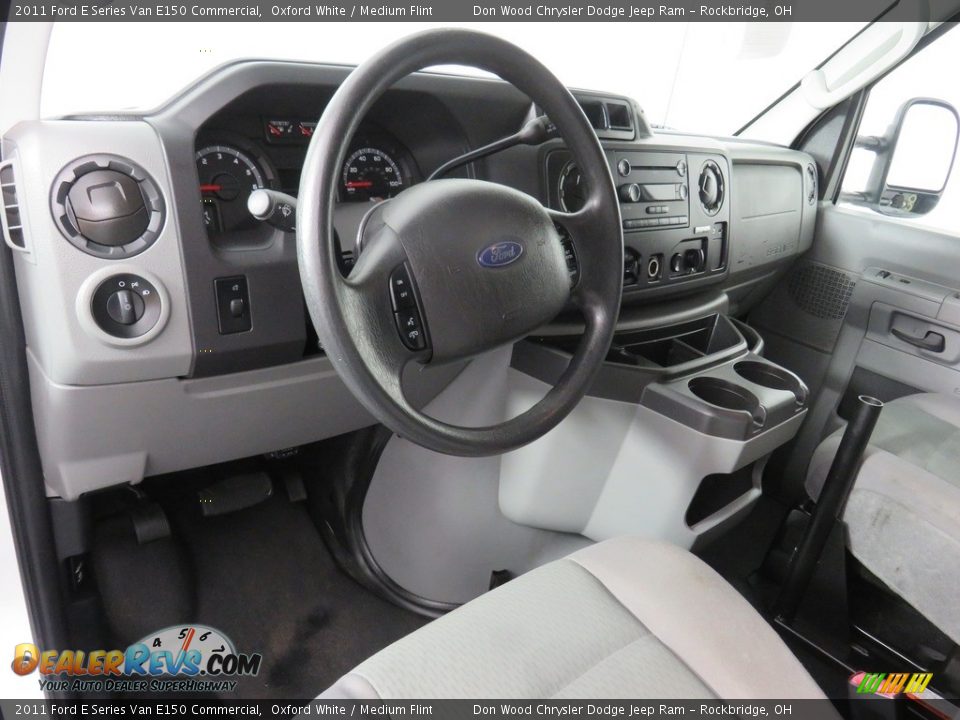 2011 Ford E Series Van E150 Commercial Oxford White / Medium Flint Photo #22