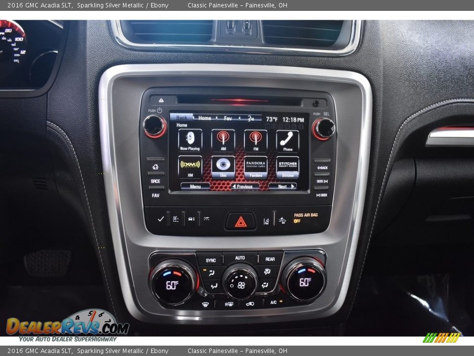 2016 GMC Acadia SLT Sparkling Silver Metallic / Ebony Photo #14