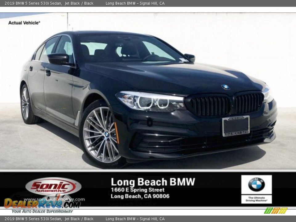 2019 BMW 5 Series 530i Sedan Jet Black / Black Photo #1