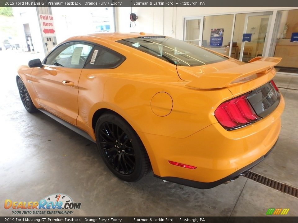 2019 Ford Mustang GT Premium Fastback Orange Fury / Ebony Photo #4