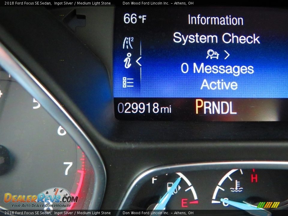 2018 Ford Focus SE Sedan Ingot Silver / Medium Light Stone Photo #27