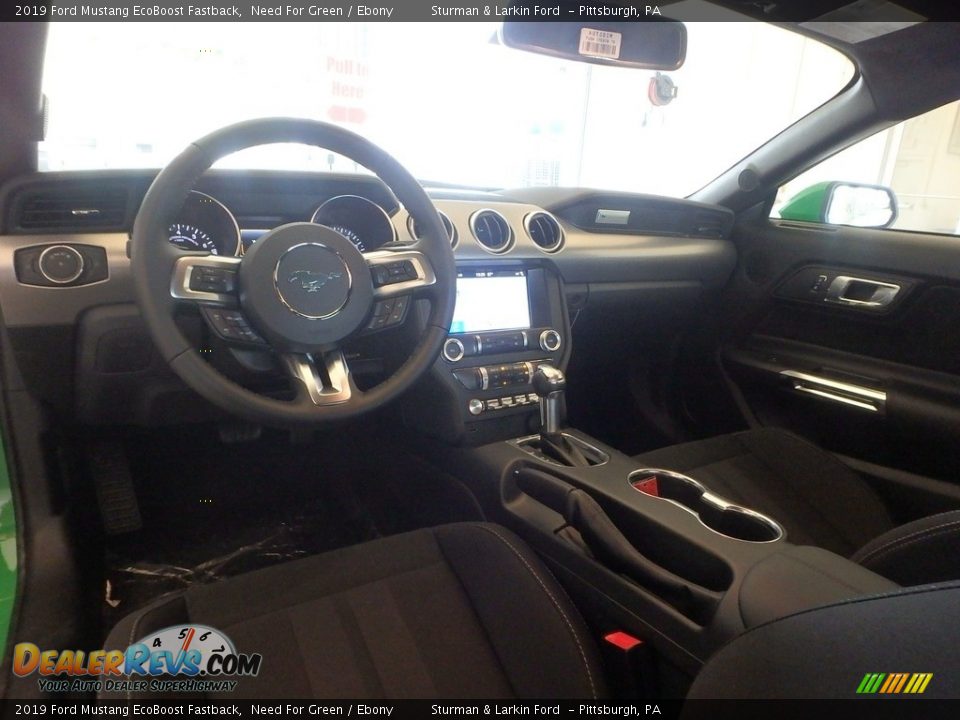 2019 Ford Mustang EcoBoost Fastback Need For Green / Ebony Photo #9