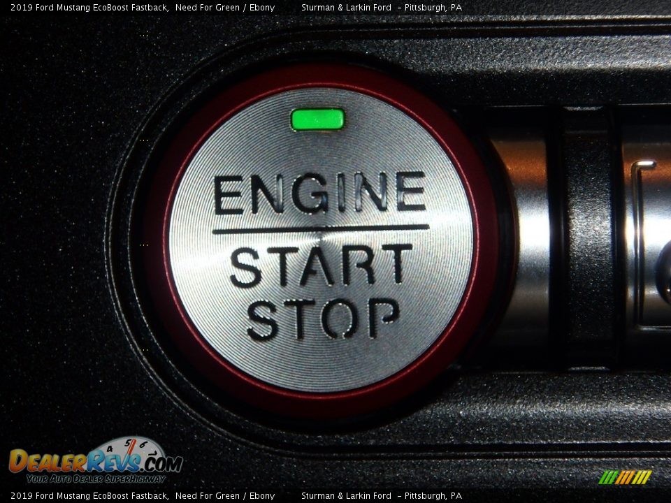 2019 Ford Mustang EcoBoost Fastback Need For Green / Ebony Photo #15