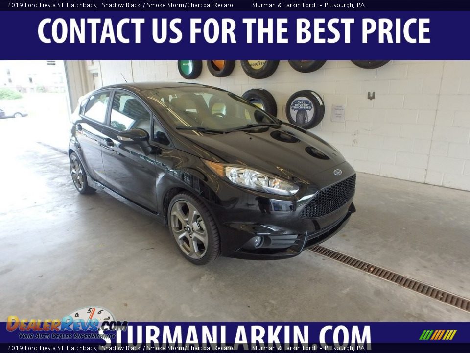 2019 Ford Fiesta ST Hatchback Shadow Black / Smoke Storm/Charcoal Recaro Photo #1