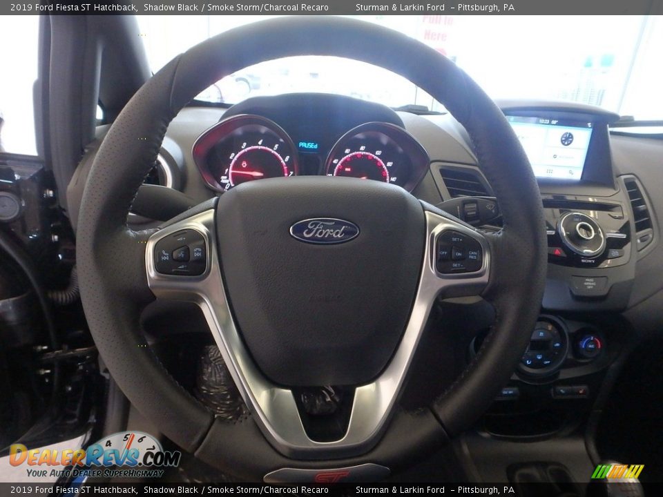 2019 Ford Fiesta ST Hatchback Shadow Black / Smoke Storm/Charcoal Recaro Photo #14