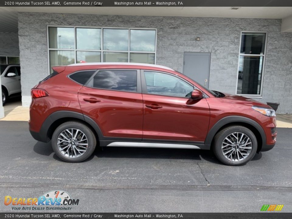 Gemstone Red 2020 Hyundai Tucson SEL AWD Photo #3