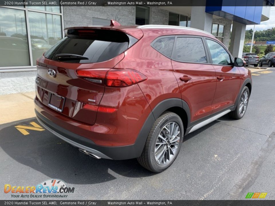 2020 Hyundai Tucson SEL AWD Gemstone Red / Gray Photo #4