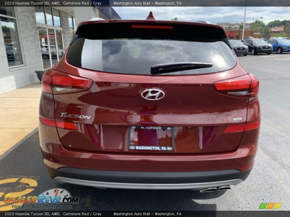 2020 Hyundai Tucson SEL AWD Gemstone Red / Gray Photo #5