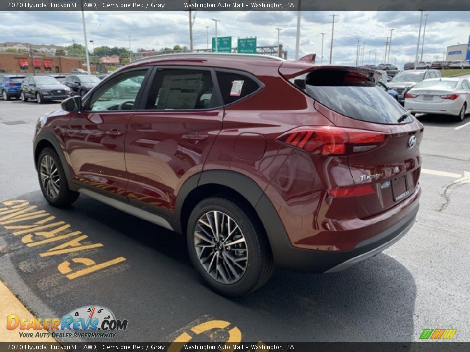 2020 Hyundai Tucson SEL AWD Gemstone Red / Gray Photo #6
