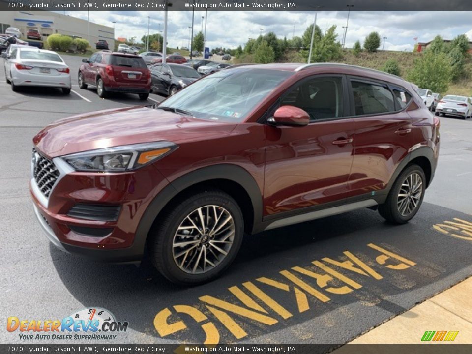 2020 Hyundai Tucson SEL AWD Gemstone Red / Gray Photo #7