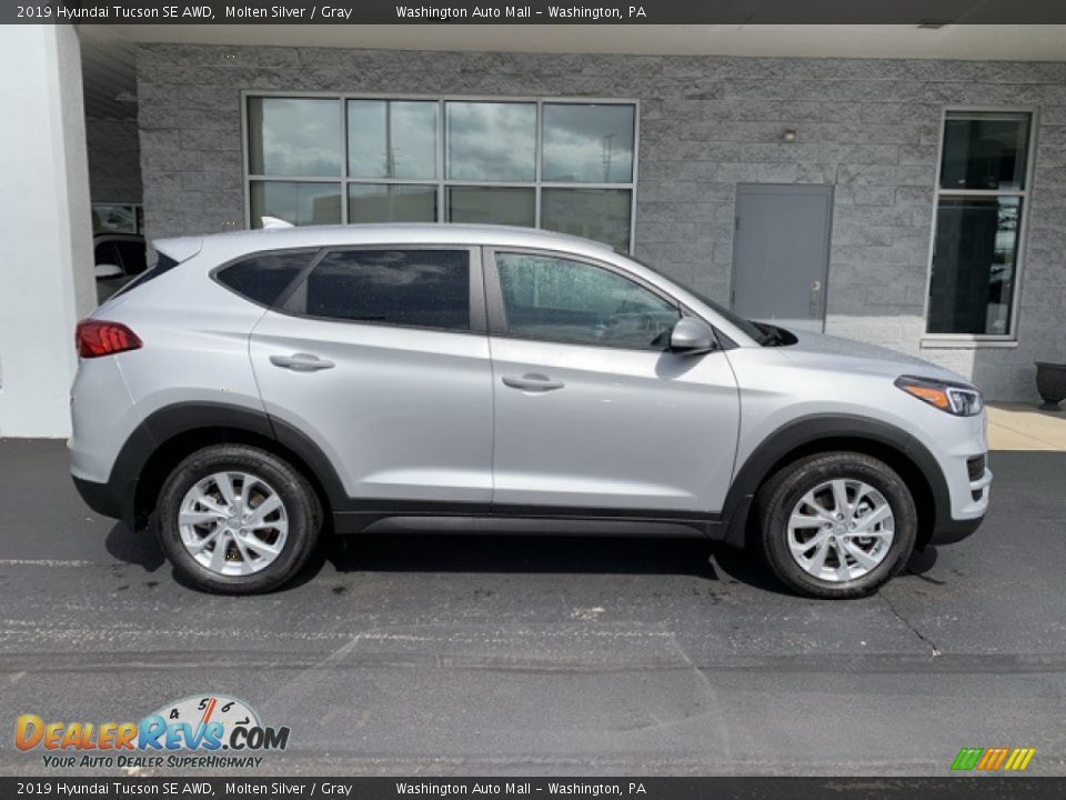2019 Hyundai Tucson SE AWD Molten Silver / Gray Photo #3