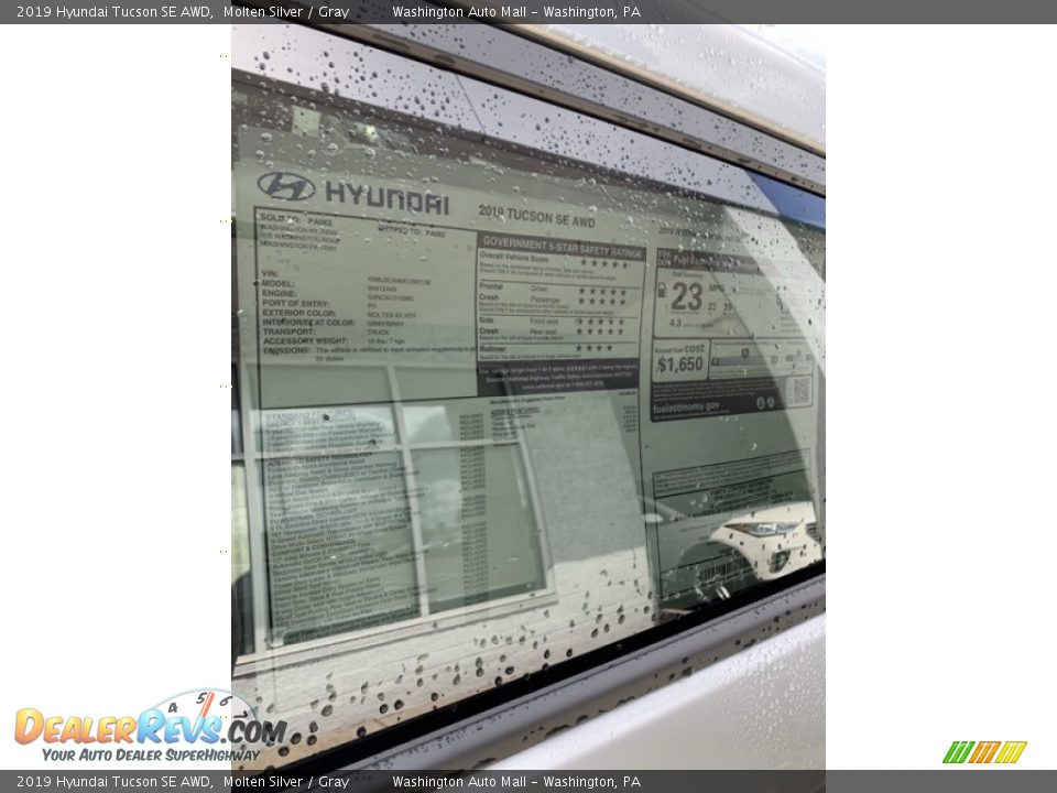 2019 Hyundai Tucson SE AWD Molten Silver / Gray Photo #16