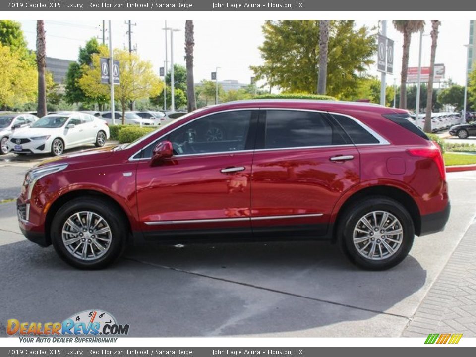 2019 Cadillac XT5 Luxury Red Horizon Tintcoat / Sahara Beige Photo #4