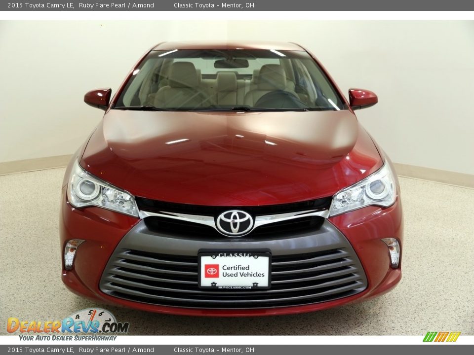 2015 Toyota Camry LE Ruby Flare Pearl / Almond Photo #2