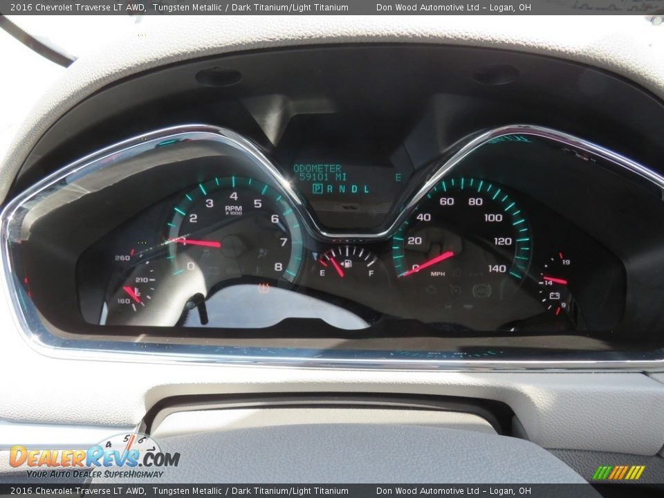 2016 Chevrolet Traverse LT AWD Tungsten Metallic / Dark Titanium/Light Titanium Photo #20