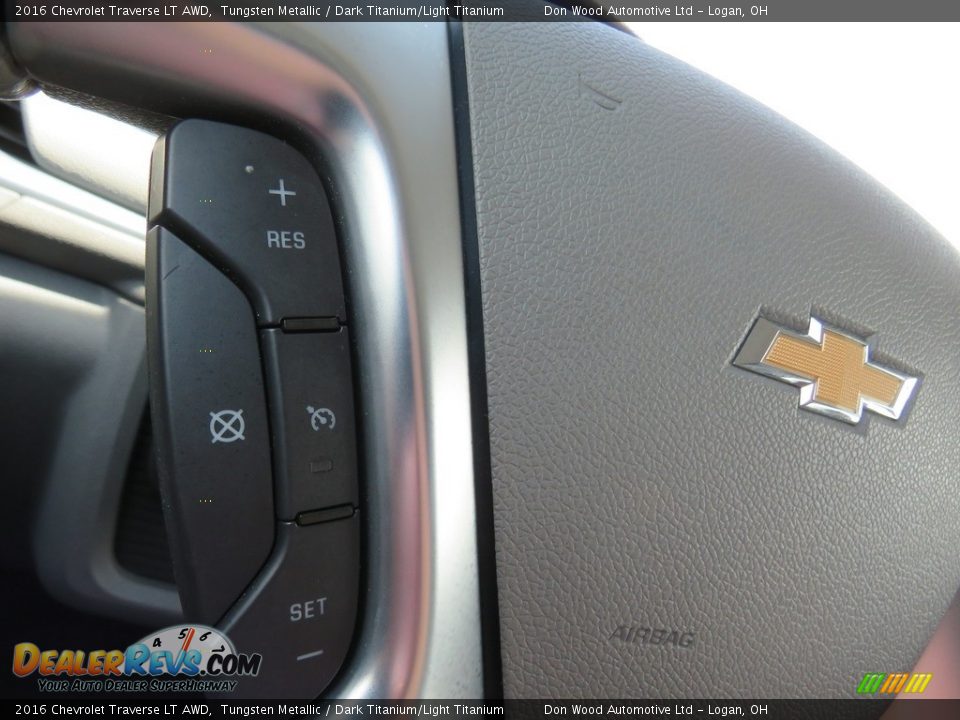 2016 Chevrolet Traverse LT AWD Tungsten Metallic / Dark Titanium/Light Titanium Photo #22