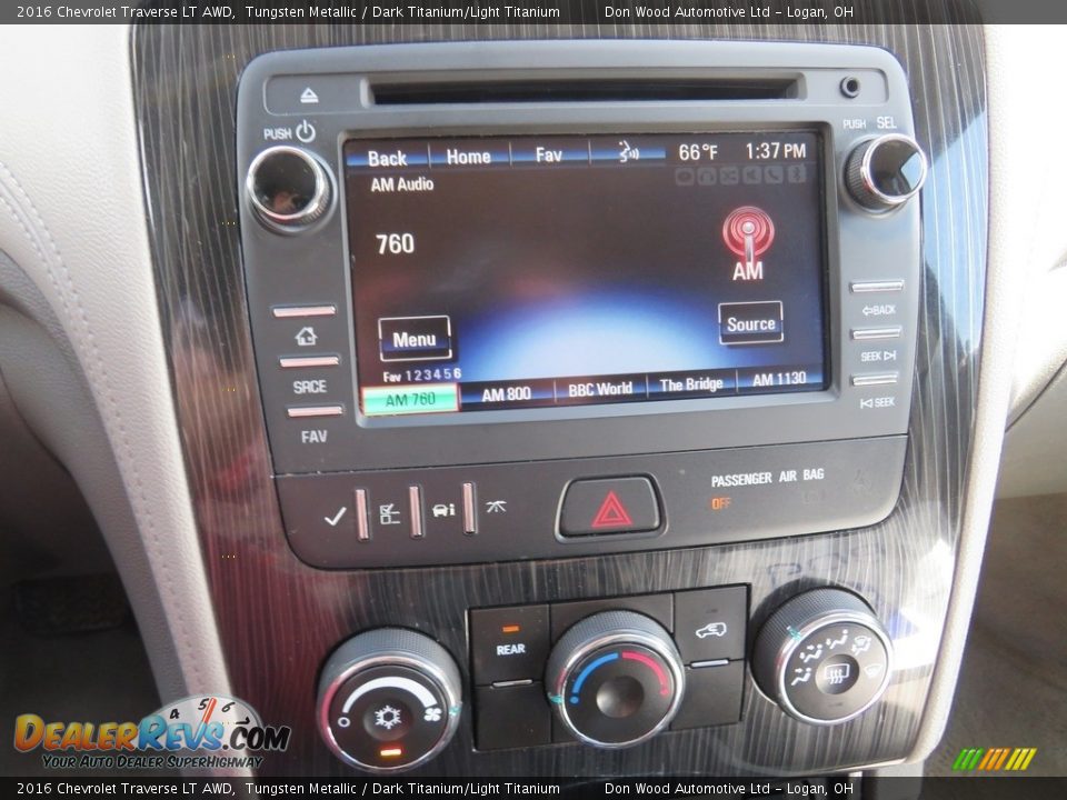 2016 Chevrolet Traverse LT AWD Tungsten Metallic / Dark Titanium/Light Titanium Photo #24