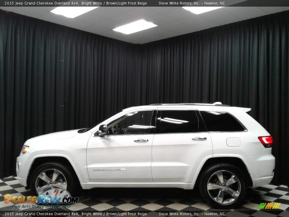 2015 Jeep Grand Cherokee Overland 4x4 Bright White / Brown/Light Frost Beige Photo #1