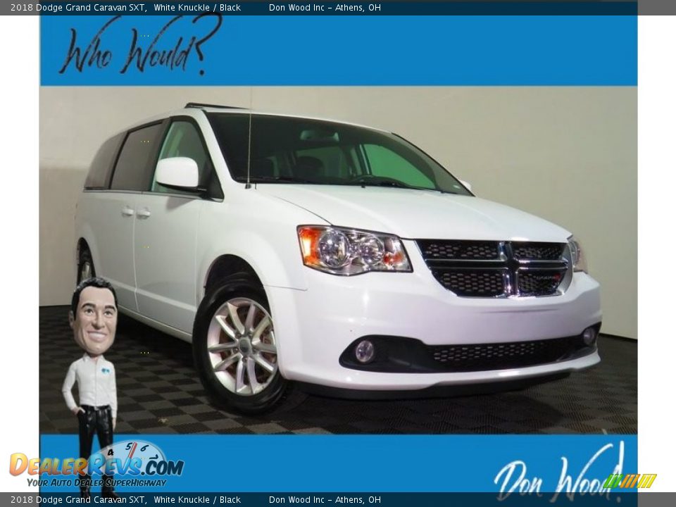 2018 Dodge Grand Caravan SXT White Knuckle / Black Photo #1