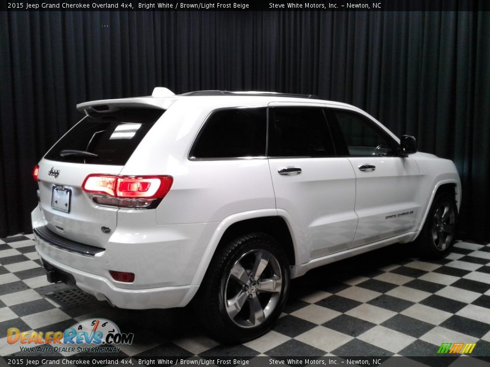 2015 Jeep Grand Cherokee Overland 4x4 Bright White / Brown/Light Frost Beige Photo #6