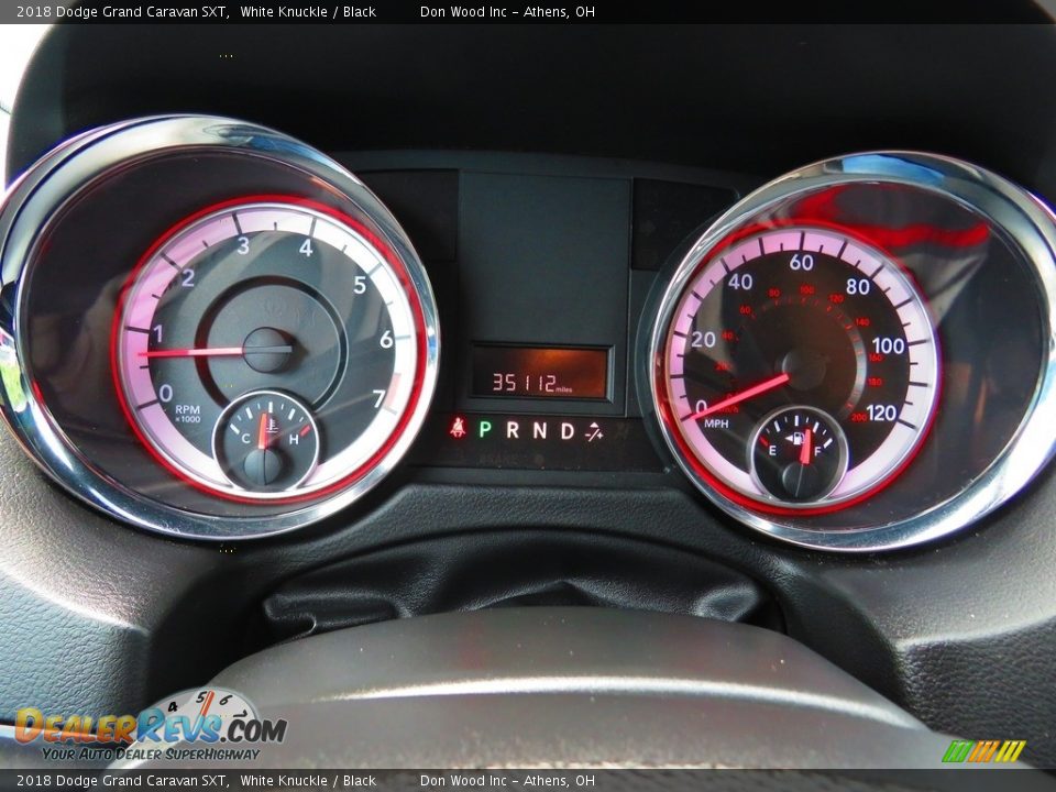 2018 Dodge Grand Caravan SXT White Knuckle / Black Photo #27