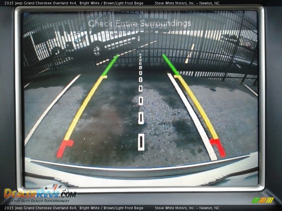 2015 Jeep Grand Cherokee Overland 4x4 Bright White / Brown/Light Frost Beige Photo #25