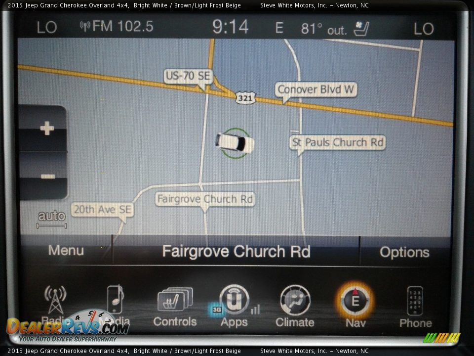 2015 Jeep Grand Cherokee Overland 4x4 Bright White / Brown/Light Frost Beige Photo #27