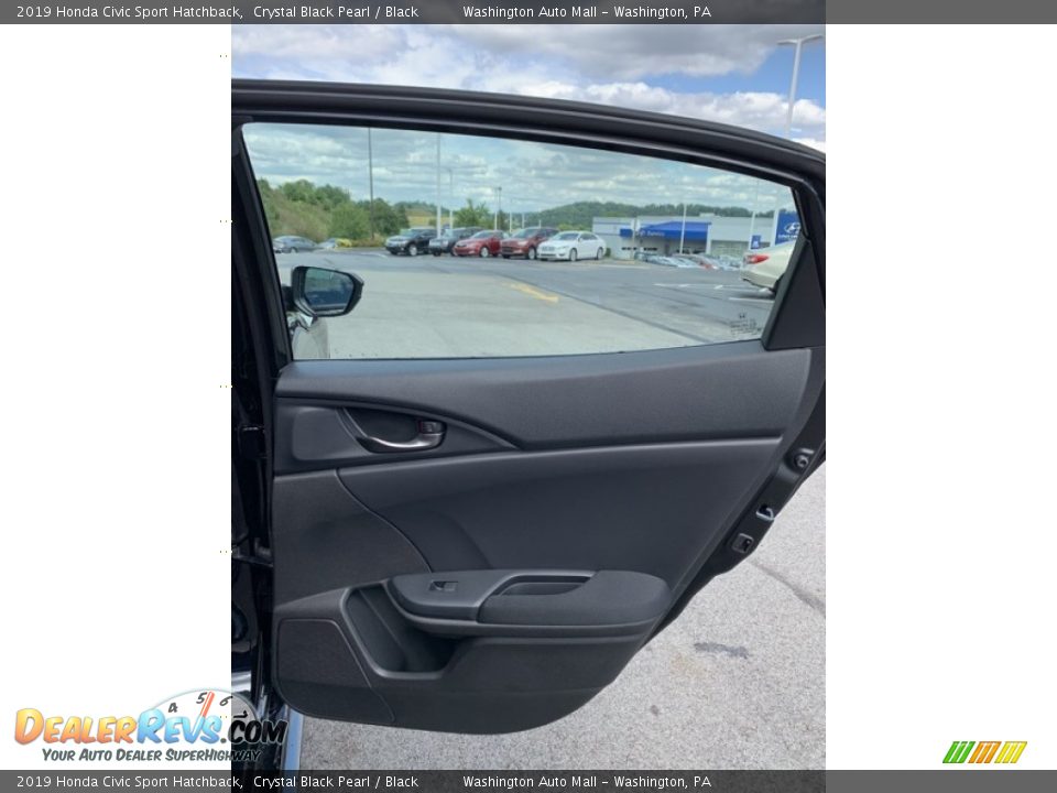 2019 Honda Civic Sport Hatchback Crystal Black Pearl / Black Photo #23