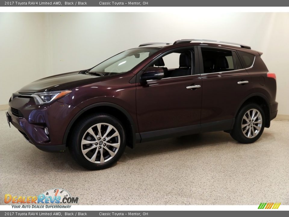 2017 Toyota RAV4 Limited AWD Black / Black Photo #3