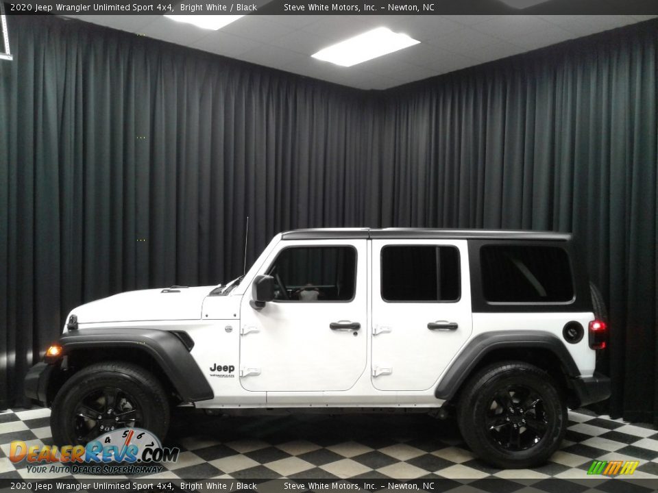 2020 Jeep Wrangler Unlimited Sport 4x4 Bright White / Black Photo #1