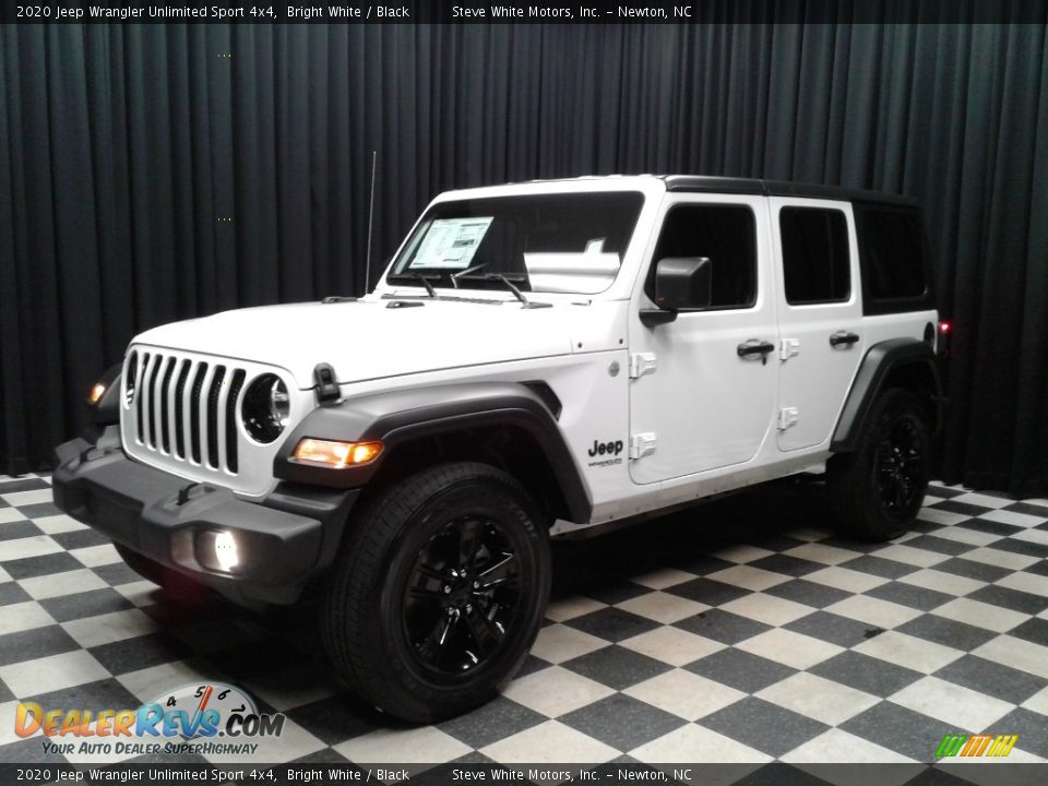 2020 Jeep Wrangler Unlimited Sport 4x4 Bright White / Black Photo #2