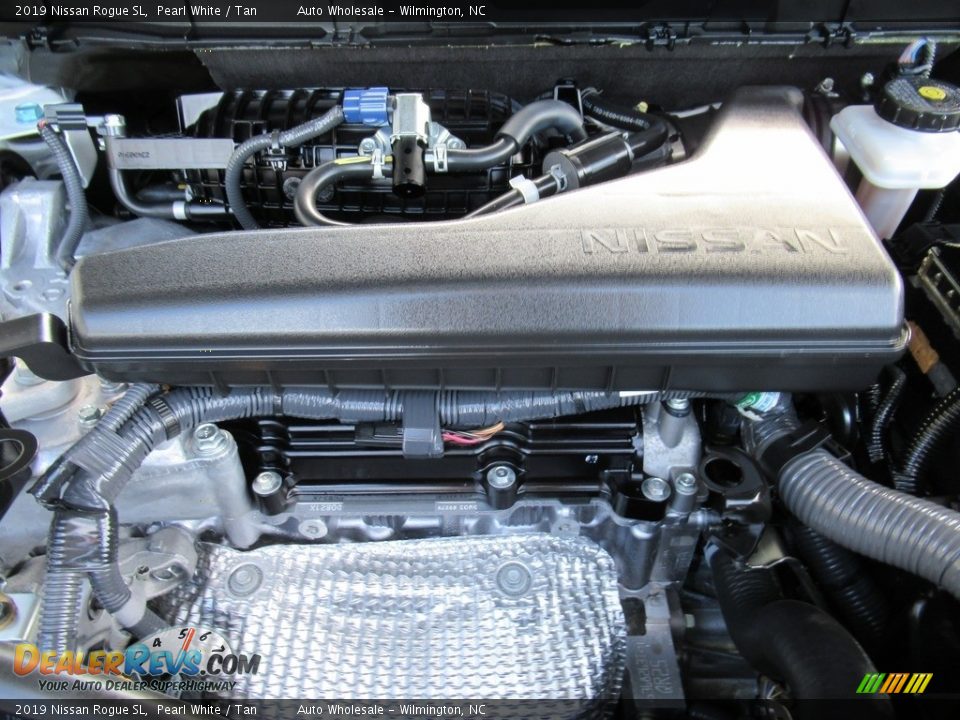 2019 Nissan Rogue SL Pearl White / Tan Photo #6