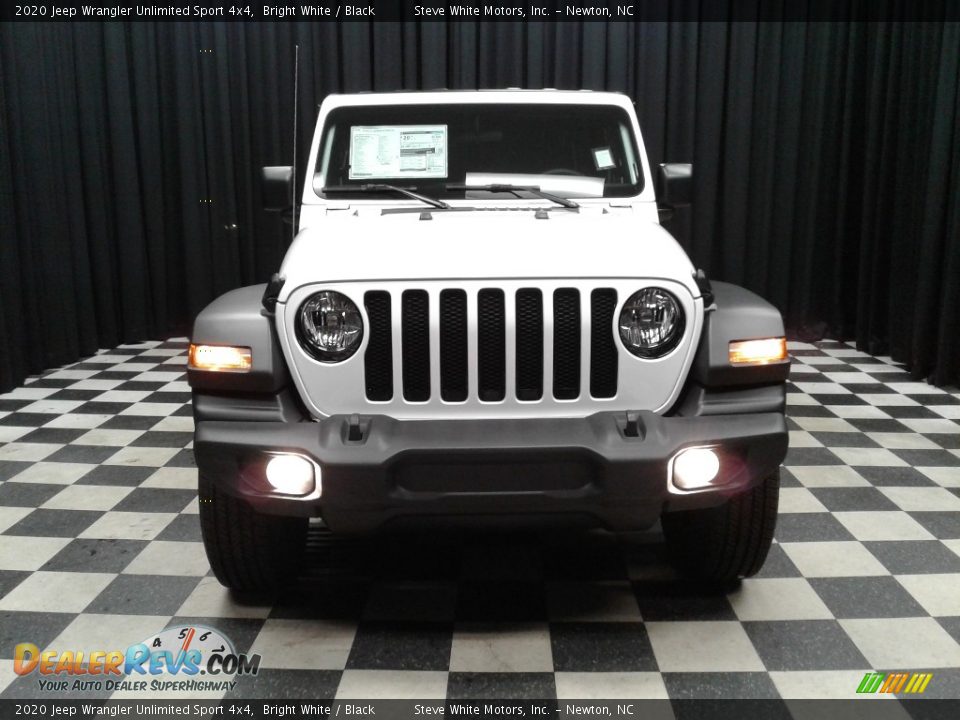 2020 Jeep Wrangler Unlimited Sport 4x4 Bright White / Black Photo #3