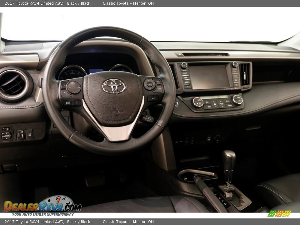2017 Toyota RAV4 Limited AWD Black / Black Photo #6