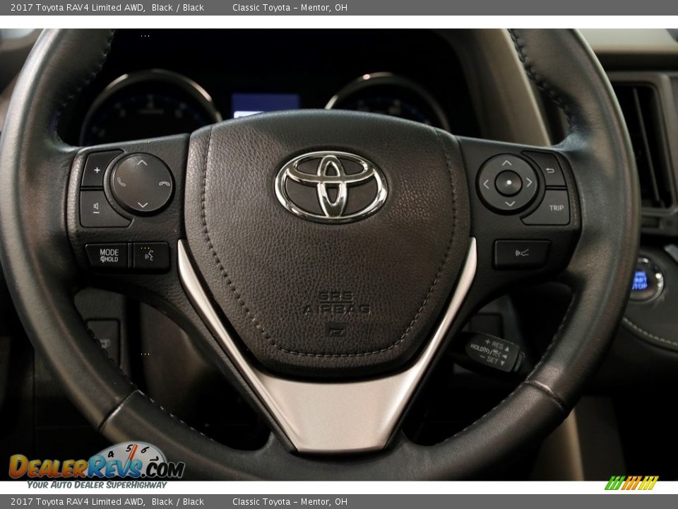 2017 Toyota RAV4 Limited AWD Black / Black Photo #7