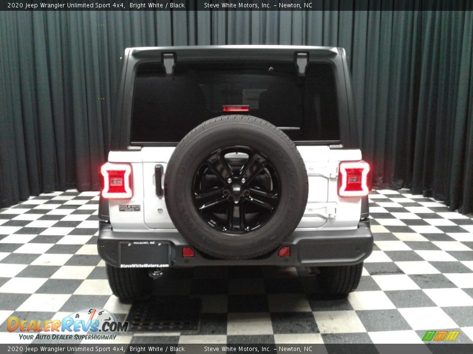 2020 Jeep Wrangler Unlimited Sport 4x4 Bright White / Black Photo #7