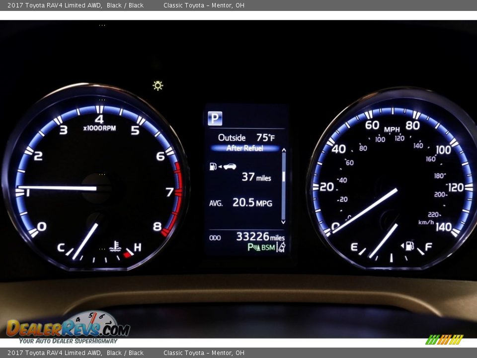 2017 Toyota RAV4 Limited AWD Black / Black Photo #8